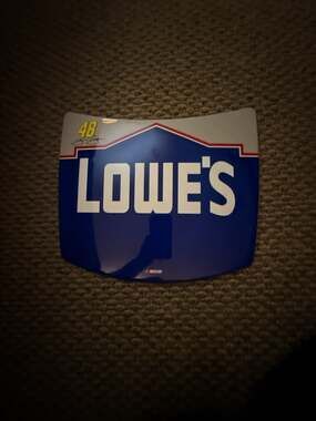 HIREV Replica Series NASCAR Jimmie Johnson #48 Lowe's Metal Mini Hood Wall Decor
